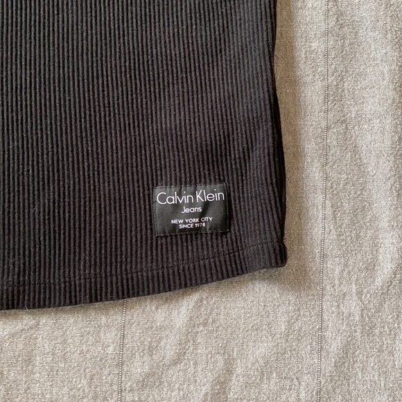 Calvin Klein Ribbed Skater Dress - Picture 2 of 3